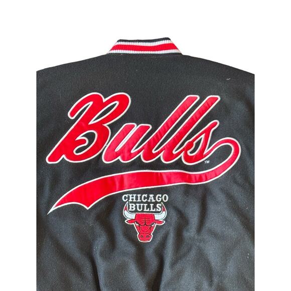VINTAGE CHICAGO BULLS 90s Wool Varsity Logo Athletic Jacket Adult Sz M New - Picture 3 of 6